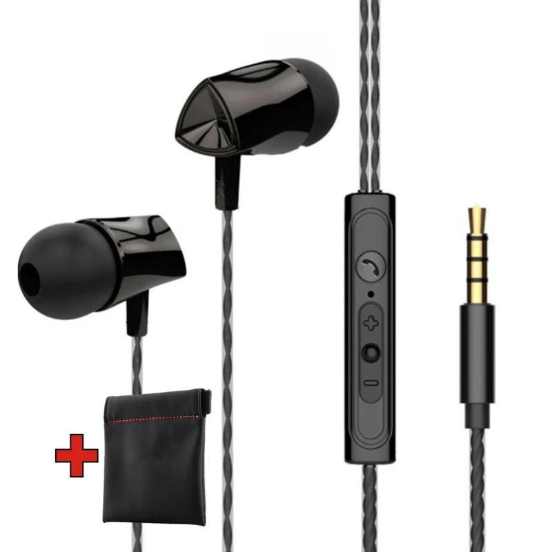 Super Bass In-Ear Kopfhörer Ohrhörer X10 Headset Earphone Headphone + PU-Tasche