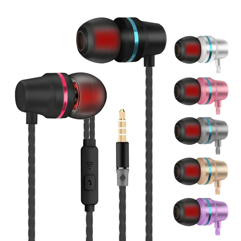 Super Bass In-Ear Kopfhörer Ohrhörer V1 Headset Earphone Headphone + PU-Tasche