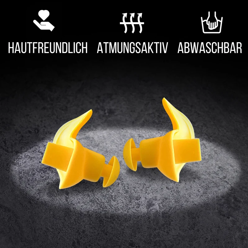 NACHFÜLLPACK - "Quietscheentchen" Ohrstöpsel zum Schwimmen & Schnorcheln | (ohne Aufbewahrungebehälter)