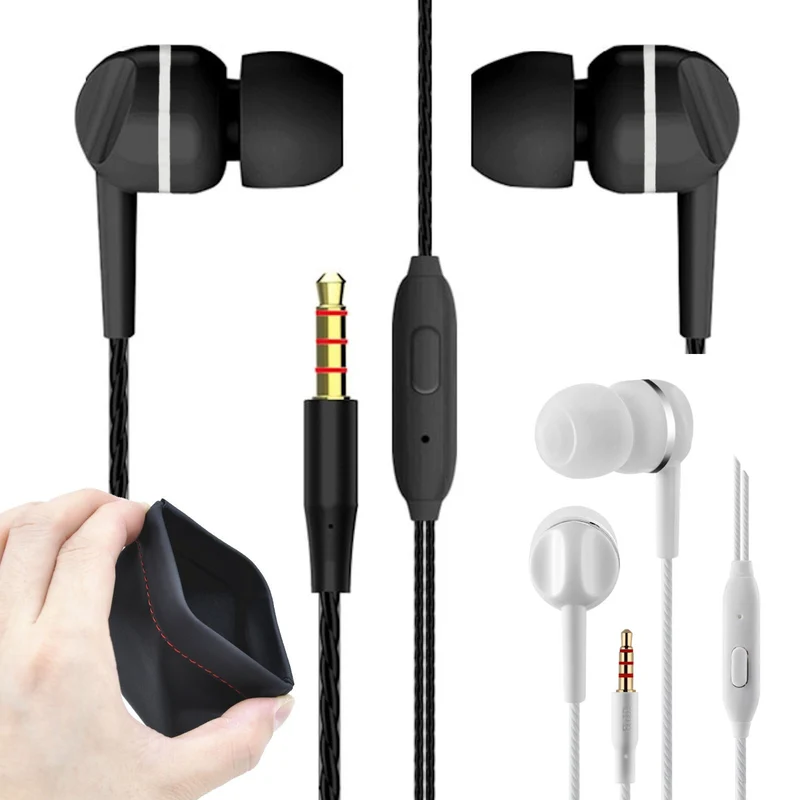 Super Bass In-Ear Kopfhörer S23 | Headset mit Mikrofon | 3,5 mm | inkl. Tasche