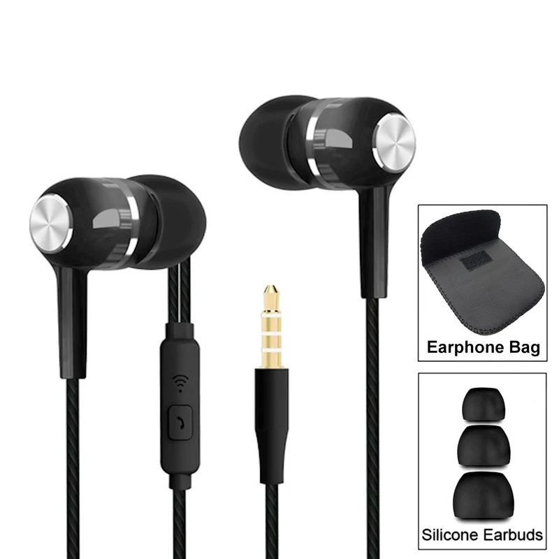 Super Bass In-Ear Kopfhörer Ohrhörer S12 Headset Earphone Headphone + Tasche