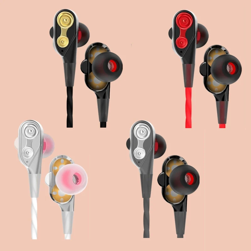 Super Bass In-Ear Doppeltreiber Kopfhörer DT2 Ohrhörer Earphone Headset