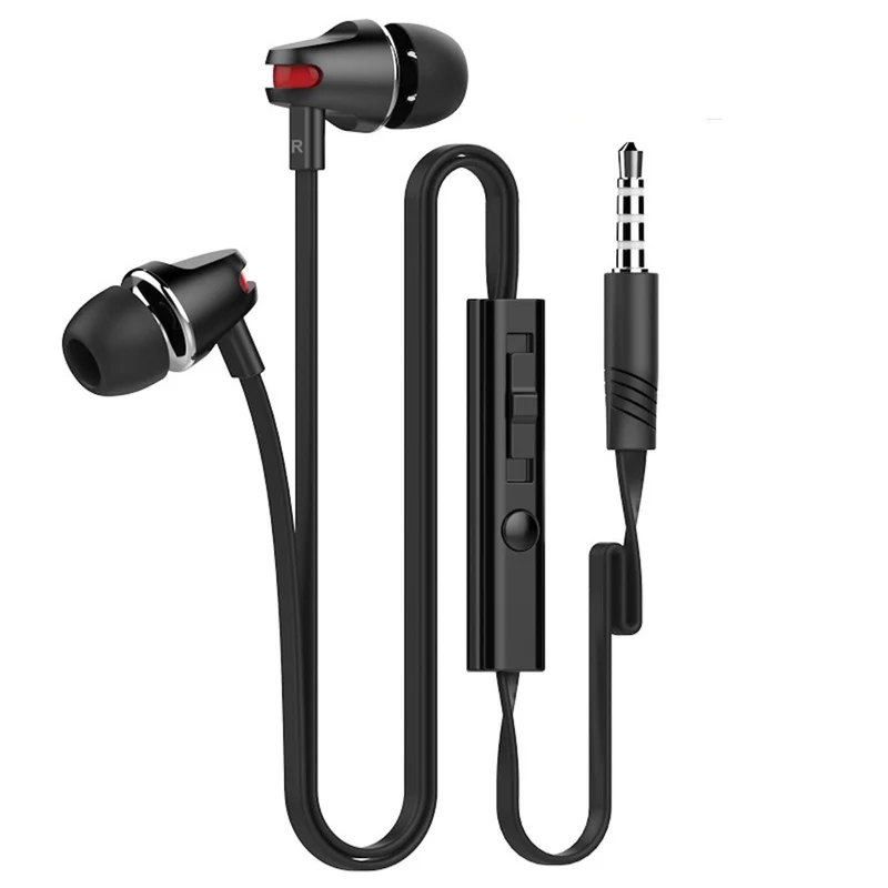 Super Bass In-Ear Kopfhörer Headset JV23 Schwarz Megabass für Samsung, LG, HTC