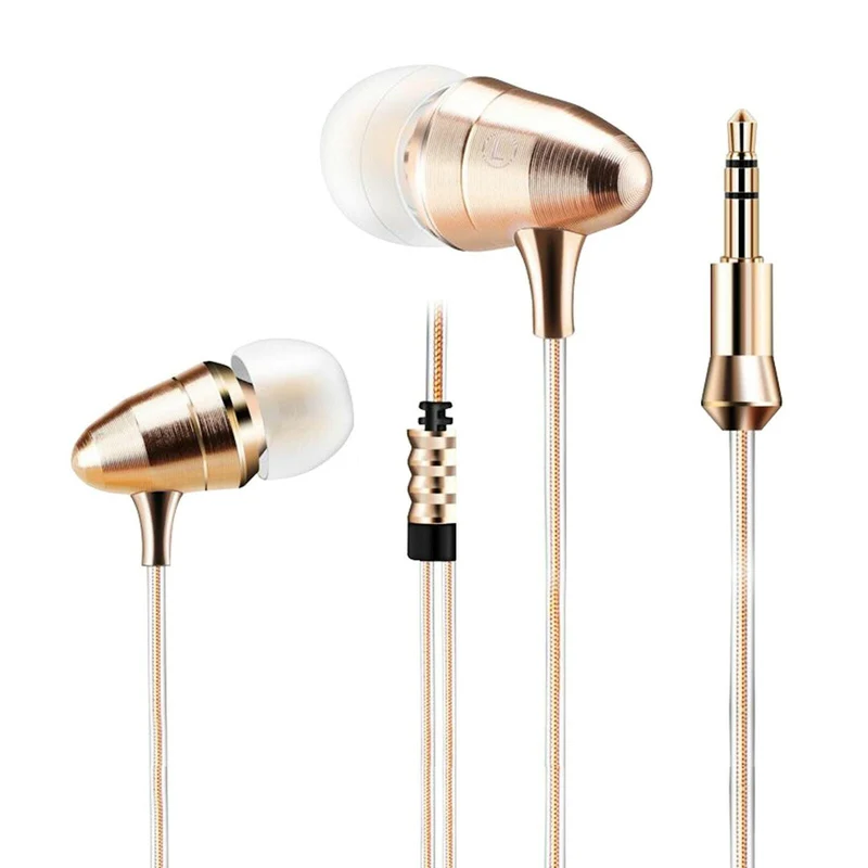 Super Bass In-Ear Kopfhörer KZ X6 X6HS Gold High-End Headset Headphones PU Case
