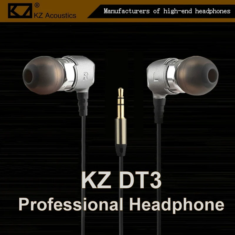 KZ DT3 Professional High-End Double Unit Headphone Kopfhörer In-Ear PU Hardcase