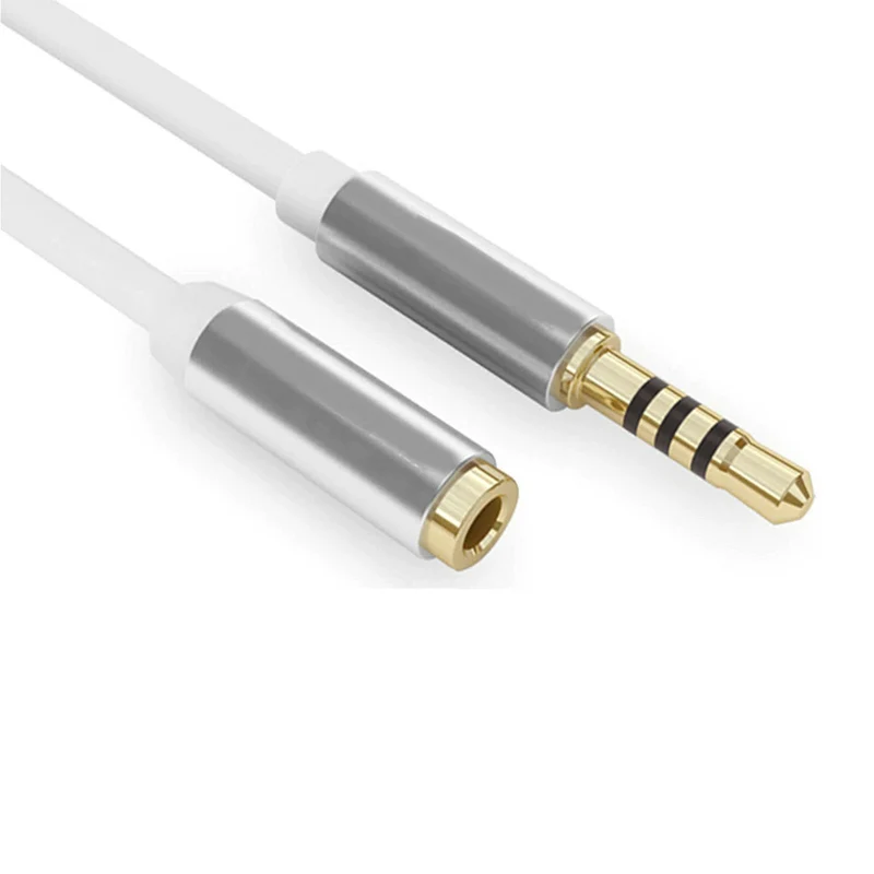 3m Audio Stereo Kopfhörer Headset Verlängerung 4-polig 3,5mm Stecker > Buchse W