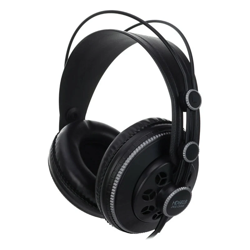 Superlux HD681 Stereo Kopfhörer Schwarz Grau mit Zubehör 6.3 mm Adapter Neu