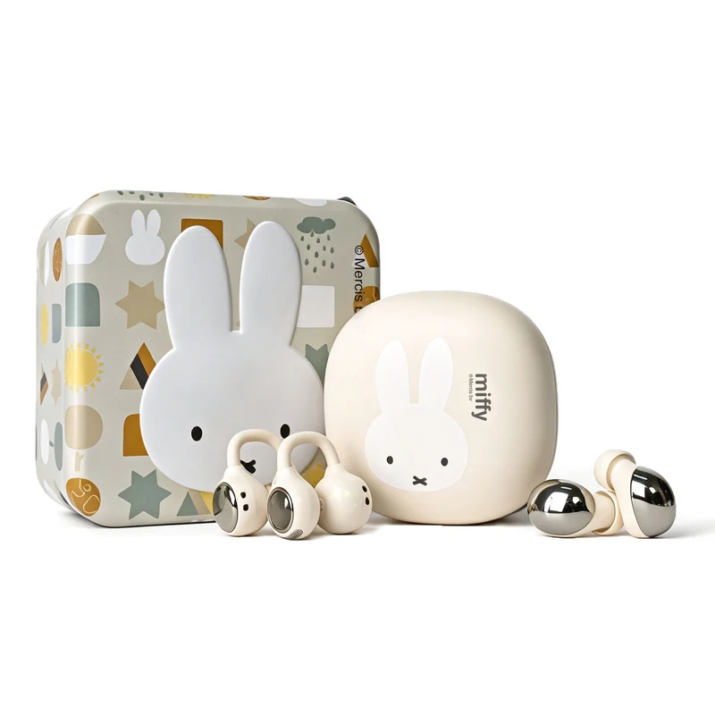 Miffy 2-in-1 Twin Pair Earbuds with LED Mirror