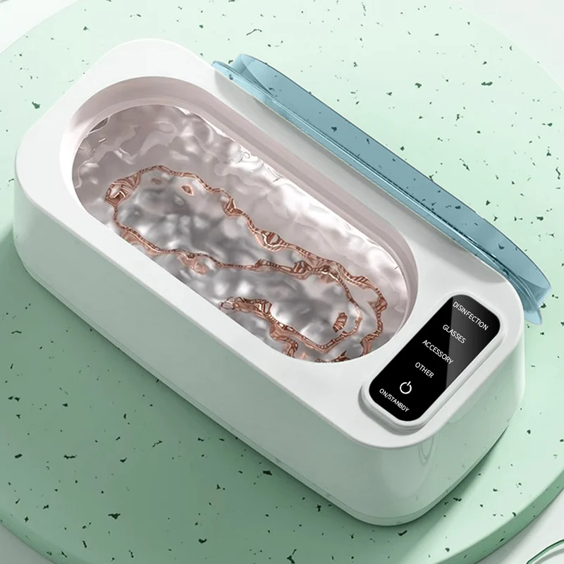 Mpow Home Ultrasonic Glasses Cleaner | Portable Fully Automatic Multi-functional Cleaner | Stainless Steel Inner Tank & UV Sterilization | 50kHz High-Frequency Deep Cleaning | Suitable for Makeup Brushes/Glasses/Watches/Jewelry