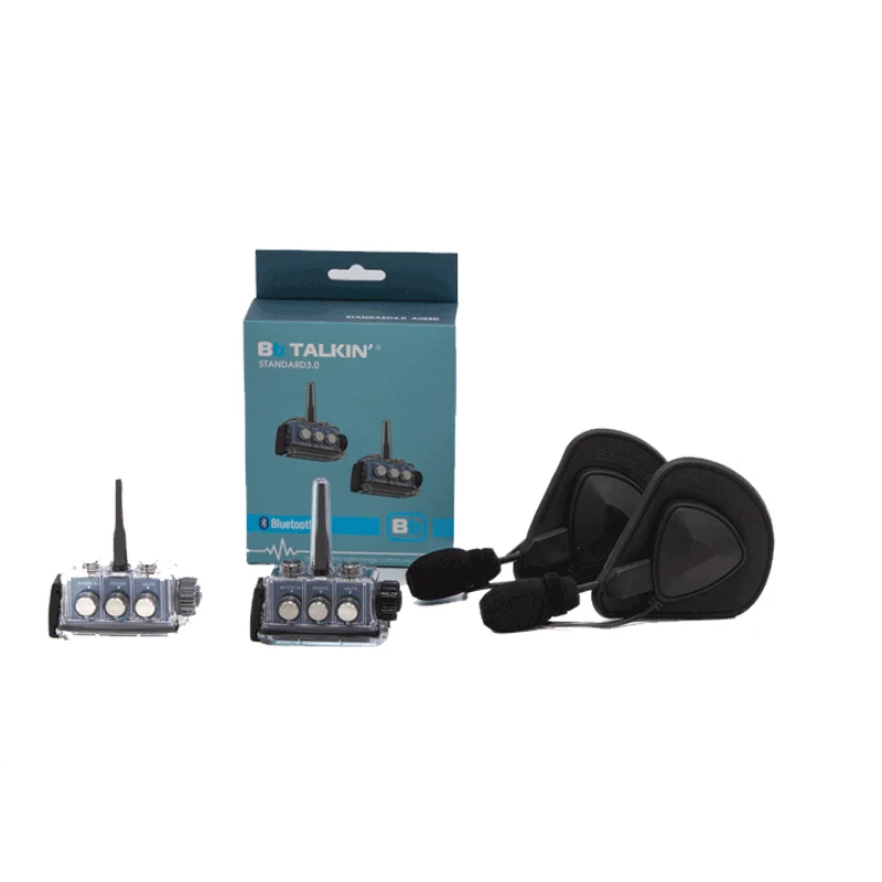 BbTalkin 3.0 2-Person Communication Bundle: 2x GATH (Full shell) Helmet pad Headset