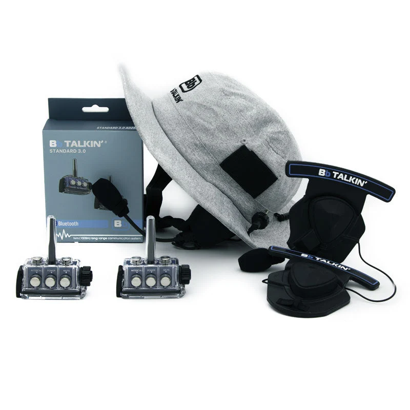 BbTalkin 3.0 2-Person Communication Bundle: Surf Hat + Stereo Helmet Pad Headset