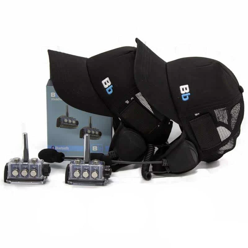 BbTalkin 3.0 2-Person Communication Bundle: 2x Surf Cap