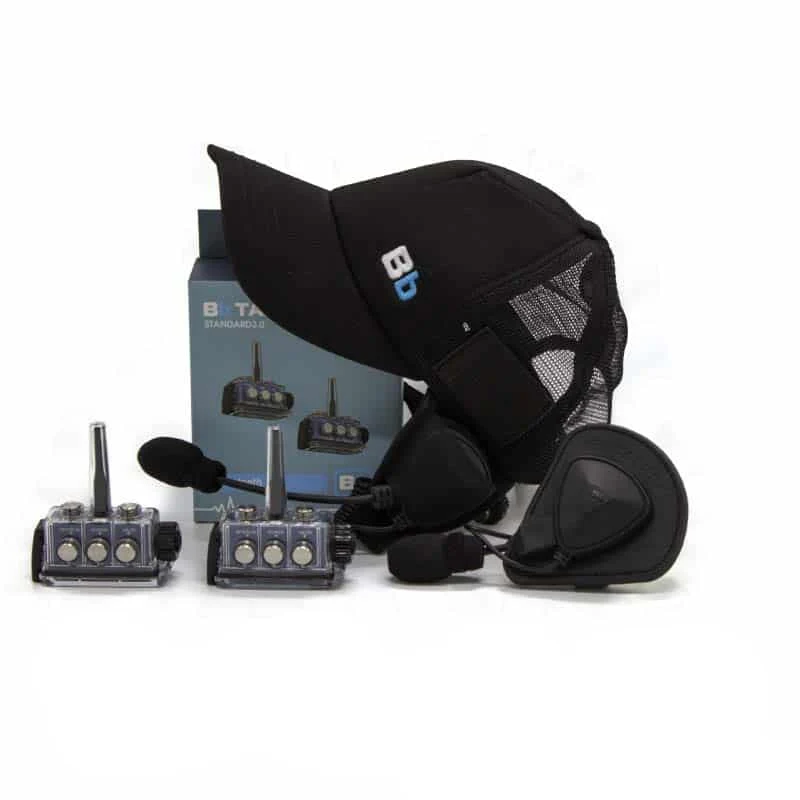BbTalkin 3.0 2-Person Communication Bundle: Surf Cap + GATH (Full shell) Helmet Pad Headset