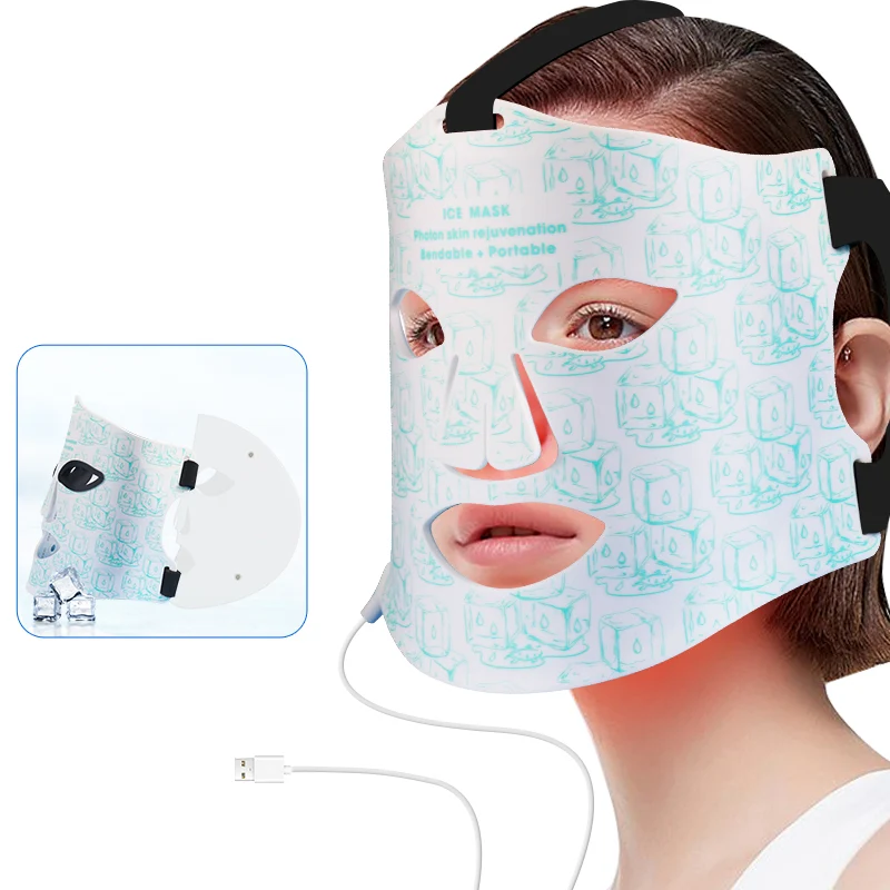 Mpow LED Beauty Mask with Ice Compress Function - Complete Skincare Set