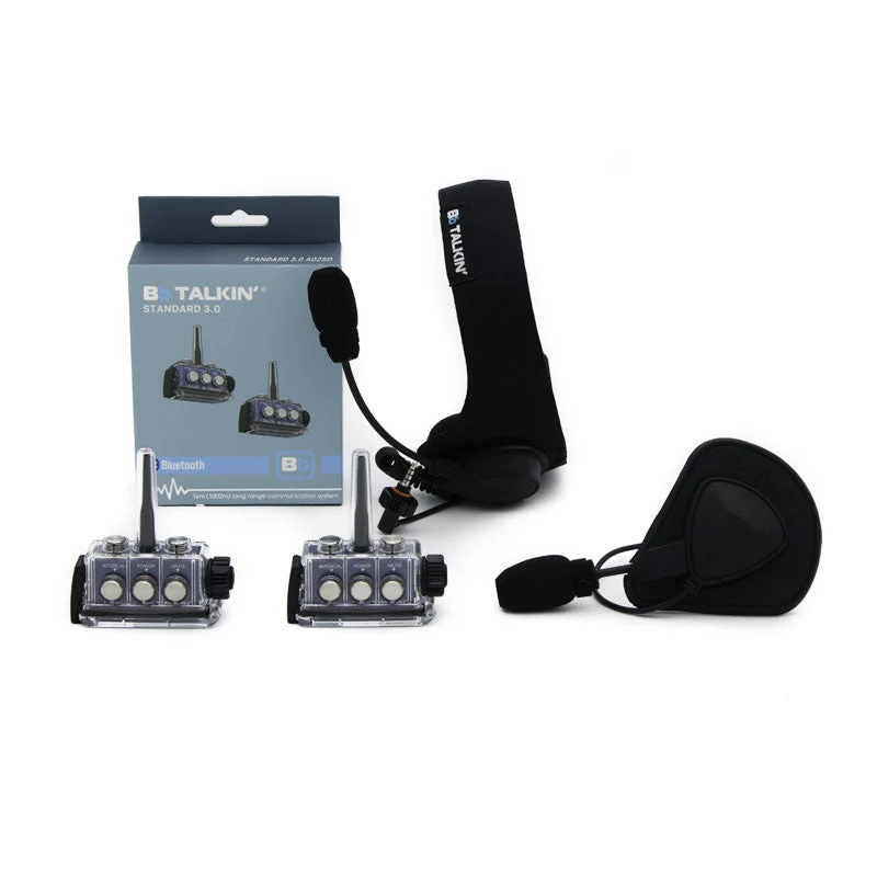 BbTalkin 3.0 2-Person Communication Bundle: Sports Headset + GATH (Full shell) Helmet pad Headset