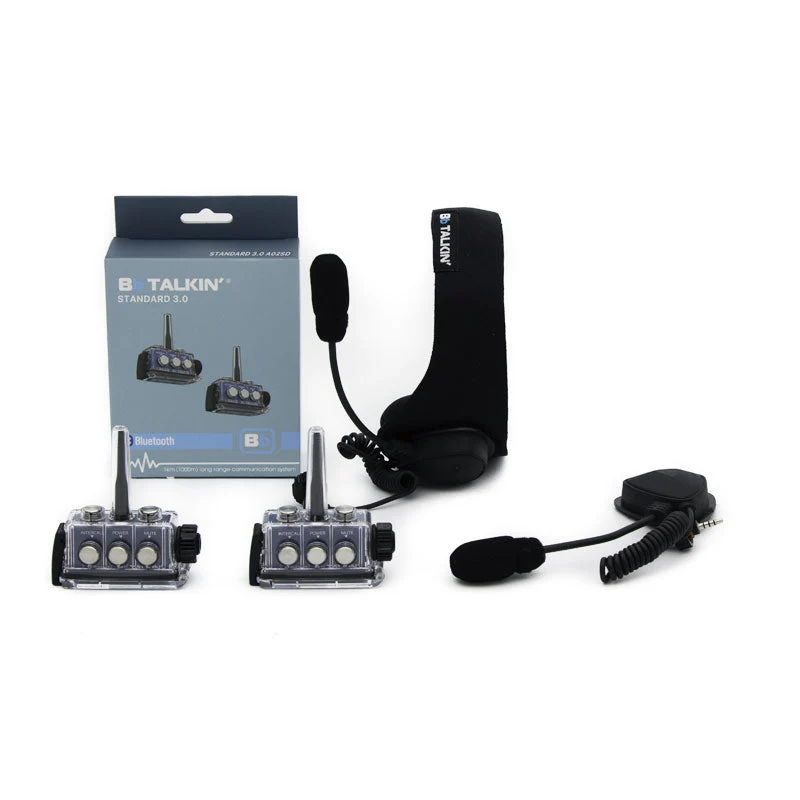 BbTalkin 3.0 2-Person Communication Bundle: Sports Headset + Boom microphone speaker