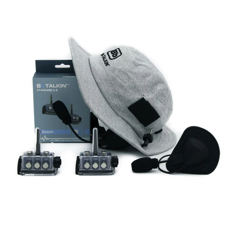 BbTalkin 3.0 2-Person Communication Bundle: Surf Hat + GATH (Full shell) Helmet Pad Headset