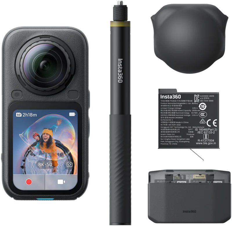Insta360 X6 Essentials Bundle Midnight Black