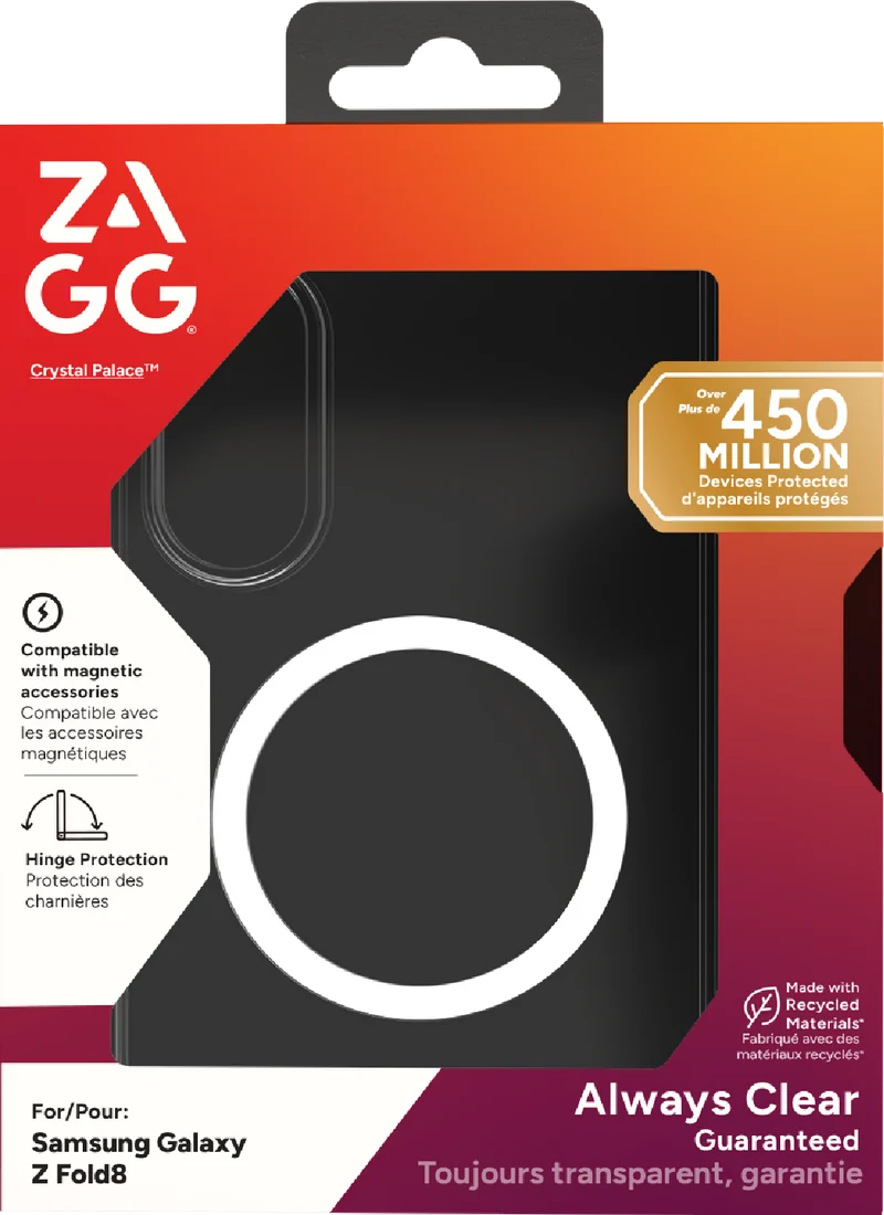ZAGG Galaxy Z Fold8 Ultra Crystal Palace Snap Case Clear