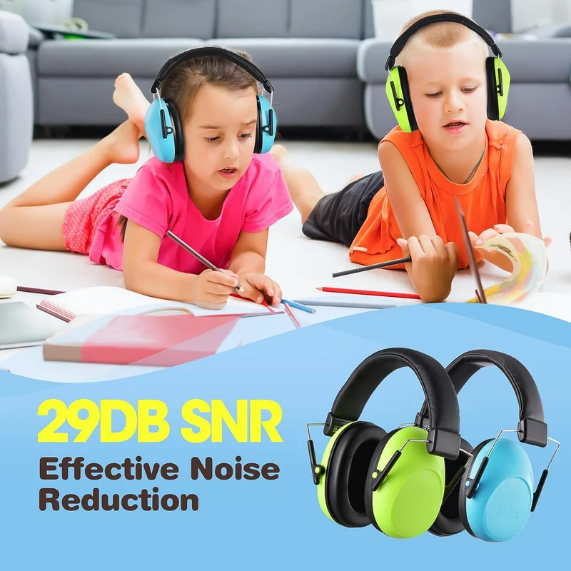 Mpow SNR 29dB Noise Cancelling Headphones for Kids, Ear Muffs *2