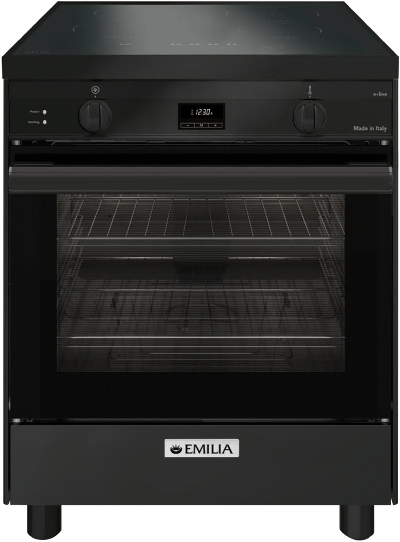 Emilia 60cm Induction Freestanding Cooker, Black