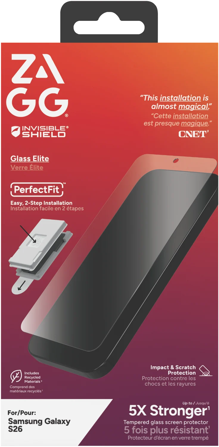 InvisibleShield Samsung Galaxy S26 Glass Elite Screen Protector