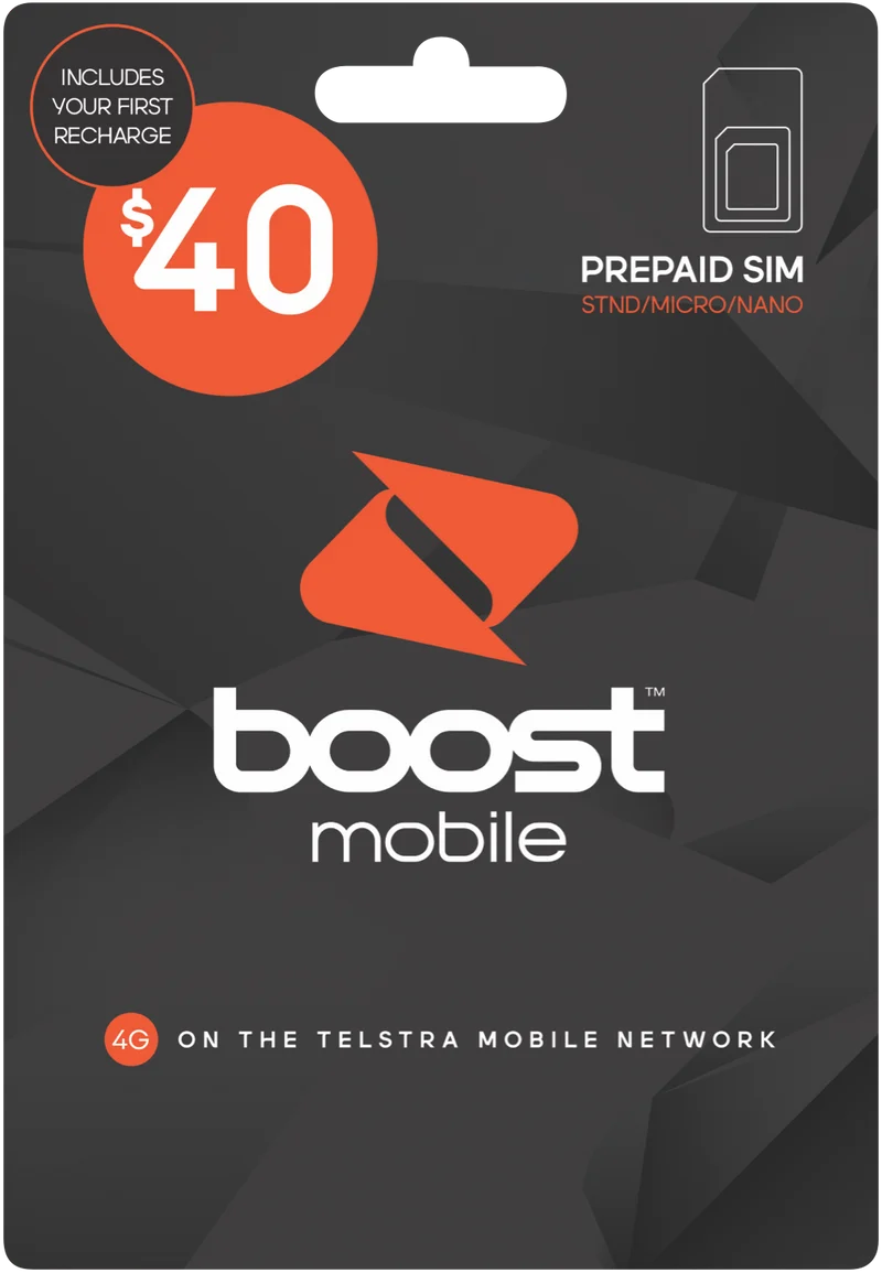 Boost PREPAID SIM KIT $40