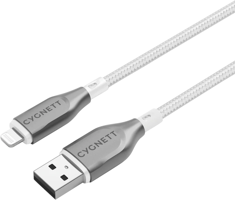 Cygnett USB 2.0 Armoured braided USB A Lightning 3m White