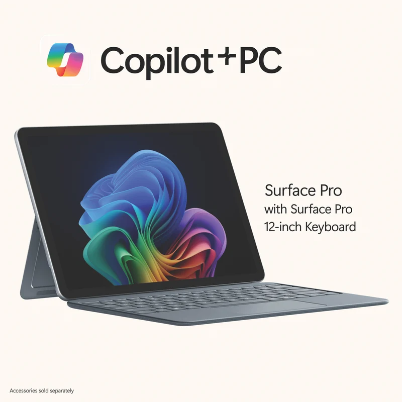 Microsoft Surface Pro Copilot+ PC 12" Snapdragon X Plus 8 Core 16GB 512GB -Ocean