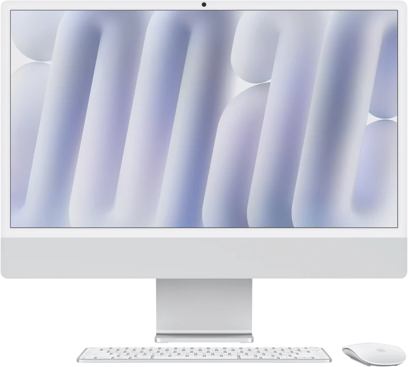 Apple iMac 24" Retina 4.5K Display with M4 chip 10-core GPU 24GB 512GB - Silver