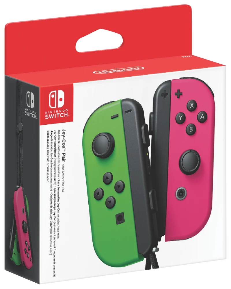 Nintendo Switch Joy-Con Pair Neon Green & Pink