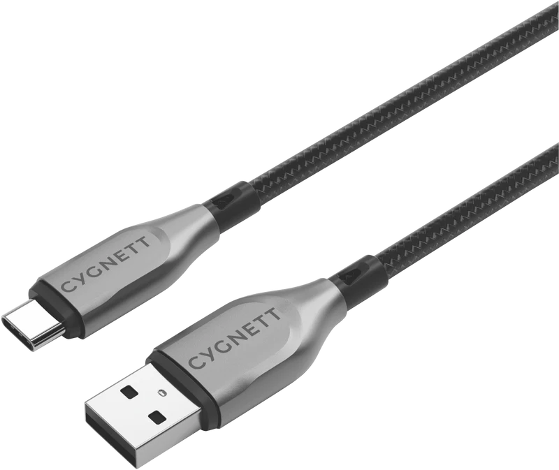Cygnett Armoured USB-C To USB-A Cable Black 50cm