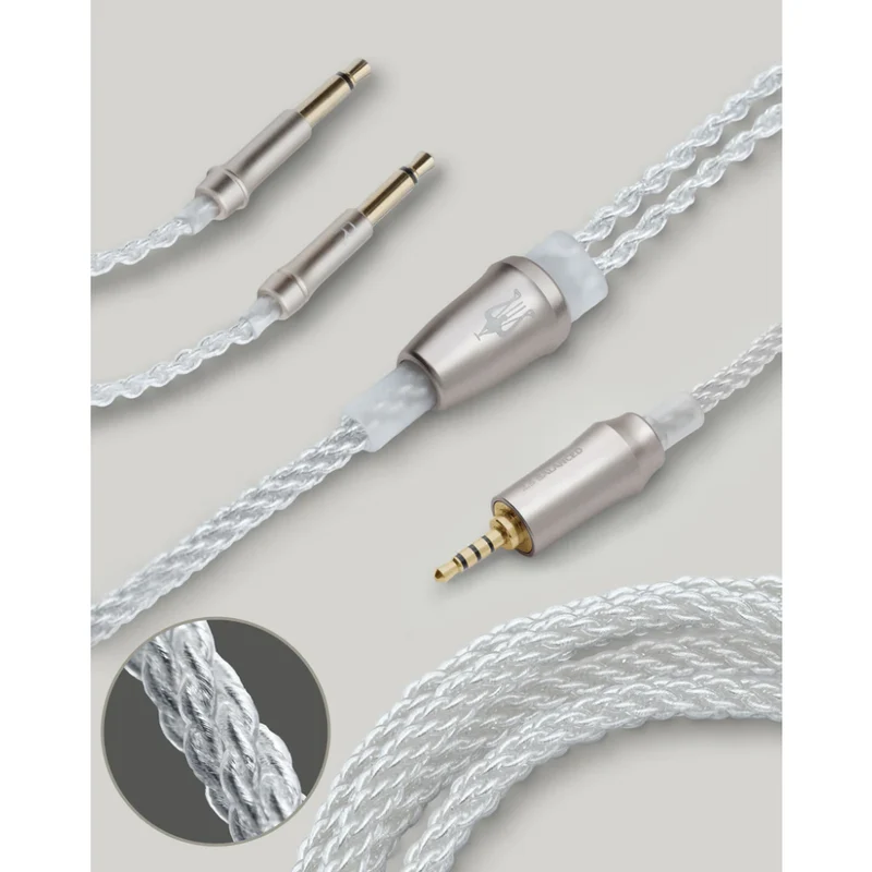 99 Series Silver Plated Upgrade Cables 1.2M (2.5MM) - Outlet