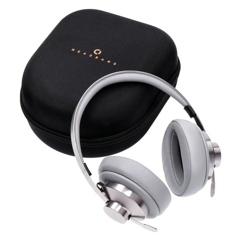 Echo Headbang kabelloser Bluetooth Kopfhörer, aktive Geräuschunterdrückung Grau