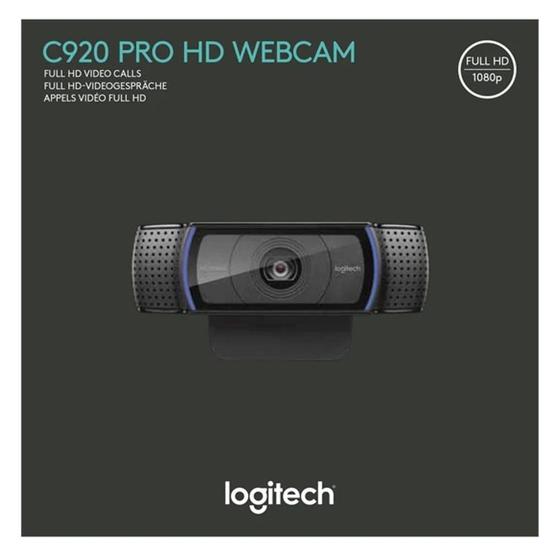 Logitech Webcam USB 15MP FullHD, LOGITECH C920